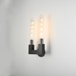 Бра RH CANNELLE wall lamp DOUBLE Sconces Black ImperiumLoft 147874-22