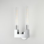 Бра RH CANNELLE wall lamp DOUBLE Sconces Chrome ImperiumLoft 147875-22