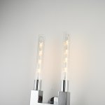 Бра RH CANNELLE wall lamp DOUBLE Sconces Chrome ImperiumLoft 147875-22