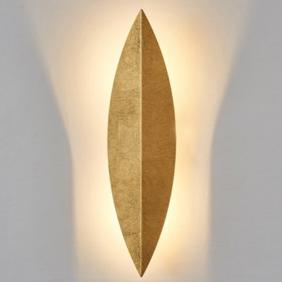 Art Deco Leaf Wall Lamp Gold