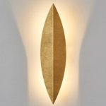 Art Deco Leaf Wall Lamp Gold