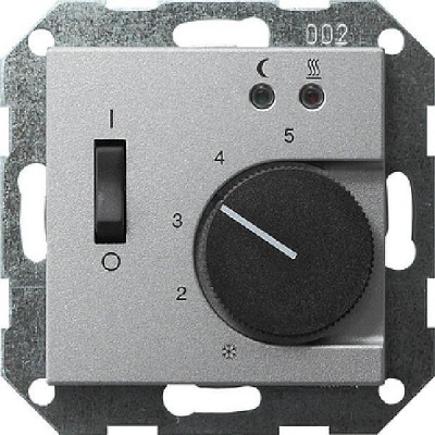 Gira S 55 Алюминий Накладка регулятора теплого пола (G149426)