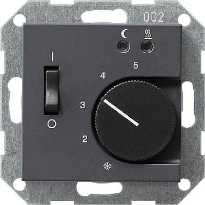 Gira S-55 Антрацит Накладка регулятора теплого пола (G149428)