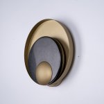 Бра Джаггер Black WALL LAMP round gold ImperiumLoft 149472-22