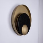 Бра Джаггер Black WALL LAMP round gold ImperiumLoft 149472-22