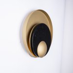 Бра Джаггер Black WALL LAMP round gold ImperiumLoft 149472-22