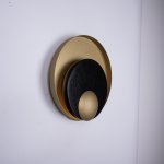Бра Джаггер Black WALL LAMP round gold ImperiumLoft 149472-22