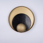 Бра Джаггер Black WALL LAMP round gold ImperiumLoft 149472-22