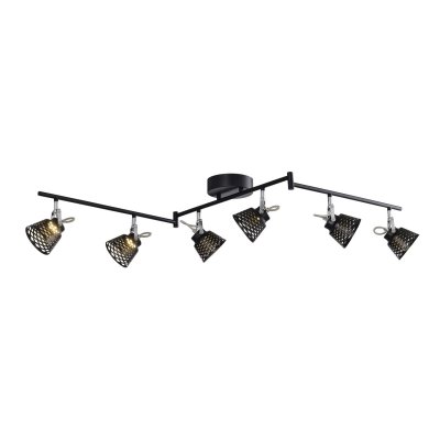 Спотовый светильник Экономсвет 14961/6BK BK