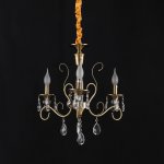 Люстра классическая с хрусталем 15001/3AB+WT Экономсвет