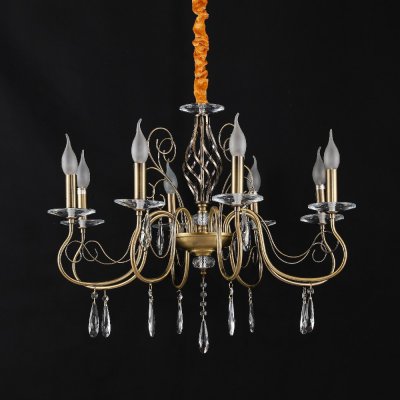 Люстра классическая с хрусталем 15007/8AB+CL ЭкономСвет Люстра классическая с хрусталем 15007/8AB+CL ЭкономСвет