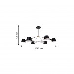 Люстра черная Favourite 1512-6P