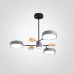 Люстра на штанге MEADE 4 lamps Grey ImperiumLoft 151685-26