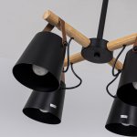 Люстра потолочная на штанге NATURA C4 black ImperiumLoft 151722-26