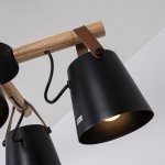 Люстра потолочная на штанге NATURA C4 black ImperiumLoft 151722-26