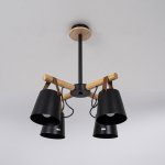 Люстра потолочная на штанге NATURA C4 black ImperiumLoft 151722-26