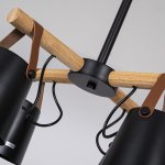 Люстра потолочная на штанге NATURA C4 black ImperiumLoft 151722-26