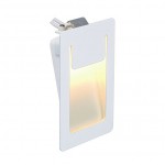 SLV 151951 DOWNUNDER PUR Einbauleuchte, eckig, weiss, 3,6W LED, warm- weiss, 80x120mm