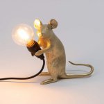 Настольная лампа Mouse Lamp Sitting GOLD USB