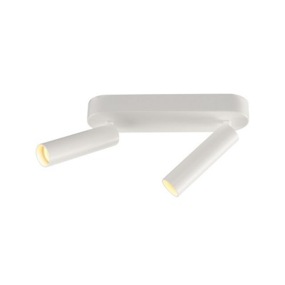 SLV 152351 MILAN Double Spot, Wand- und Deckenleuchte, rund, weiss, 2x7,5W LED, 3000K, dimmbar