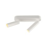 SLV 152351 MILAN Double Spot, Wand- und Deckenleuchte, rund, weiss, 2x7,5W LED, 3000K, dimmbar