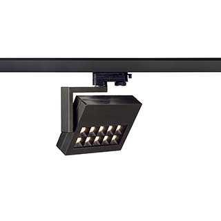 SLV 152550 PROFUNO LED Strahler, schwarz, 3000K, 60°, inkl. 3P.-Adapter