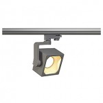 SLV 152764 EURO CUBE Spot, silbergrau, 90°, 3000K, CRI90, inkl. 3P.-Adapter