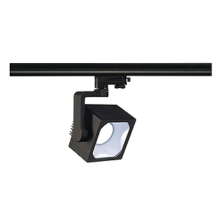 SLV 152790 EURO CUBE Spot, schwarz, 90°, 4000K, CRI90, inkl. 3P.-Adapter