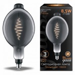 Лампа Gauss Filament BT180 8.5W 165lm 1800К Е27 gray flexible LED (152802005)