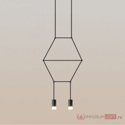 Подвесной светильник Via Wireflow Lineal Pendant Light 2 ImperiumLoft 152907-22