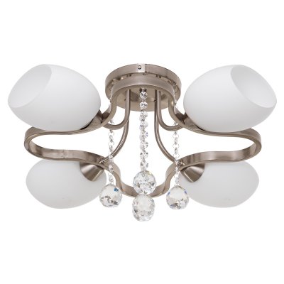 Люстра классическая с хрусталем Экономсвет 15401/4SN WT