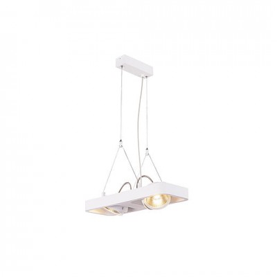 SLV 154901 LYNAH LED Pendelleuchte, double, mattweiss, 2x10W, 3000K