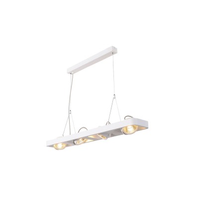 SLV 154911 LYNAH LED Pendelleuchte, quad, mattweiss, 4x10W, 3000K