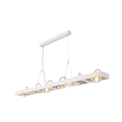 SLV 154921 LYNAH LED Pendelleuchte, hexa, mattweiss, 6x10W, 3000K
