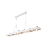 SLV 154921 LYNAH LED Pendelleuchte, hexa, mattweiss, 6x10W, 3000K