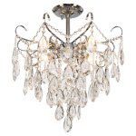 Люстра с хрусталем 15506/4CR WT Экономсвет