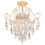Люстра с хрусталем 15512/4WT+GD WT Экономсвет
