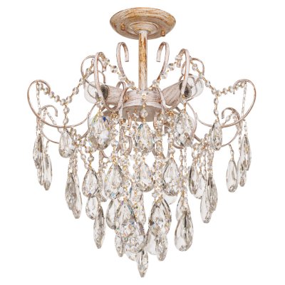 Люстра с хрусталем 15512/4WT+GD WT Экономсвет