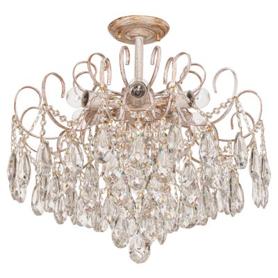 Люстра с хрусталем 15512/6WT+GD WT Экономсвет