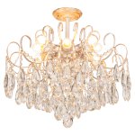 Люстра с хрусталем 15512/6WT+GD WT Экономсвет