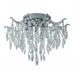 Люстра хрустальная 15544/5+5CR+CL WTLED ЭкономСвет