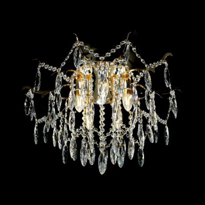 Люстра хрустальная 15544/5+5FGD+CL WTLED ЭкономСвет Люстра хрустальная 15544/5+5FGD+CL WTLED ЭкономСвет