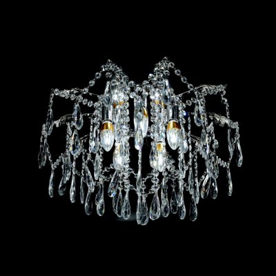 Люстра хрустальная 15545/5+5CR+CL WTLED ЭкономСвет Люстра хрустальная 15545/5+5CR+CL WTLED ЭкономСвет