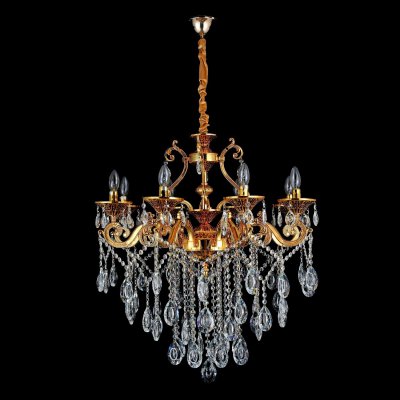 Люстра хрустальная 15558/8GD+CF+CL ЭкономСвет