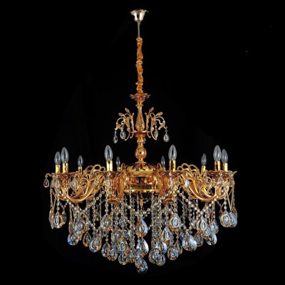 Люстра хрустальная 15559/10GD+CF+CP ЭкономСвет