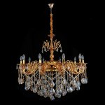 Люстра хрустальная 15559/10GD+CF+CP ЭкономСвет