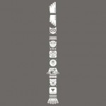 SLV 155990 Sticker Totem Owl, weiss, inkl. Rakel