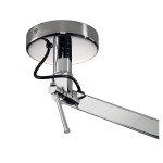 SLV 156001 TENORA CL-2 Deckenleuchte, mit Doppelschwenkarm, weiss, E27, max. 60W, 2 Packst?cke