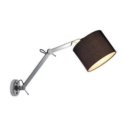 SLV 156010 TENORA WL-2 Wandleuchte, mit Doppelschwenkarm, schwarz, E27, max. 60W - 2 Packst?cke !