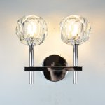 Бра RH Boule de Cristal Double Sconce Chrome ImperiumLoft 156049-22